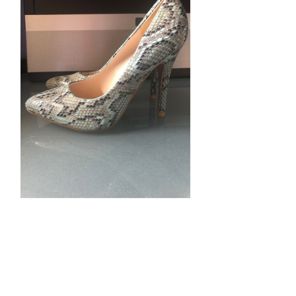 Enigma Snakeskin Heels - Picture 2 of 6